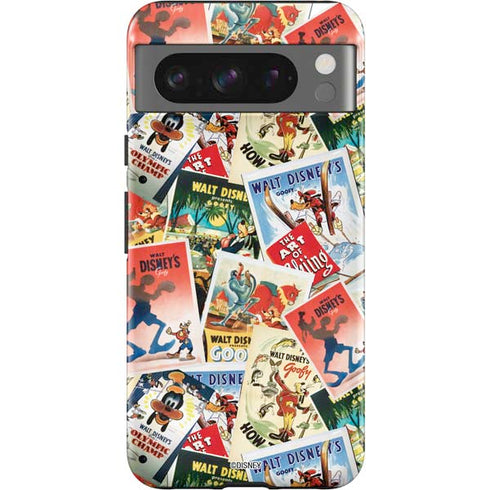 Disney Friends Retro Goofy Stamps Art Google Pixel 8 Pro Impact Case